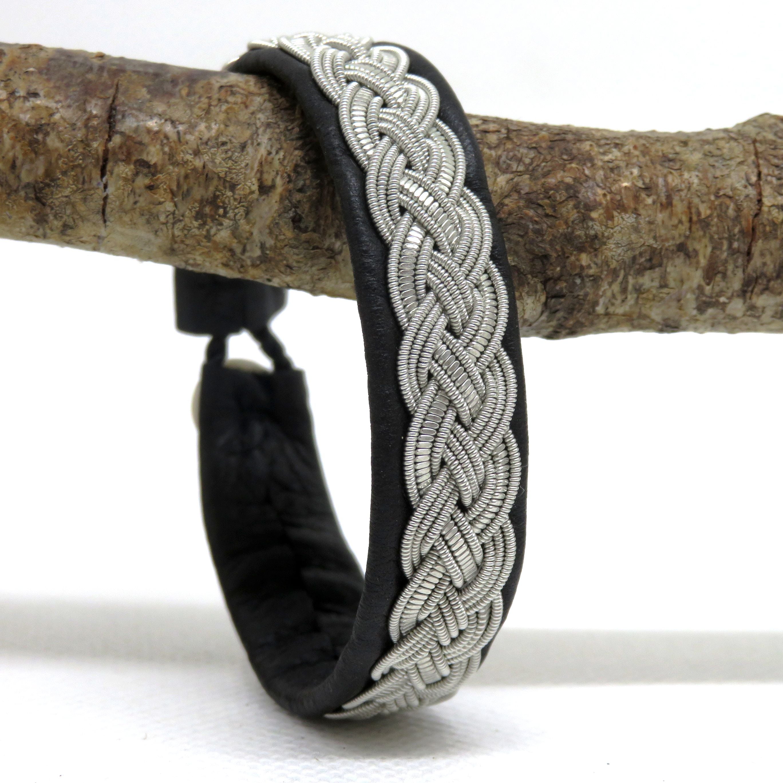 Bracelet Sami, "Svea" version cuir